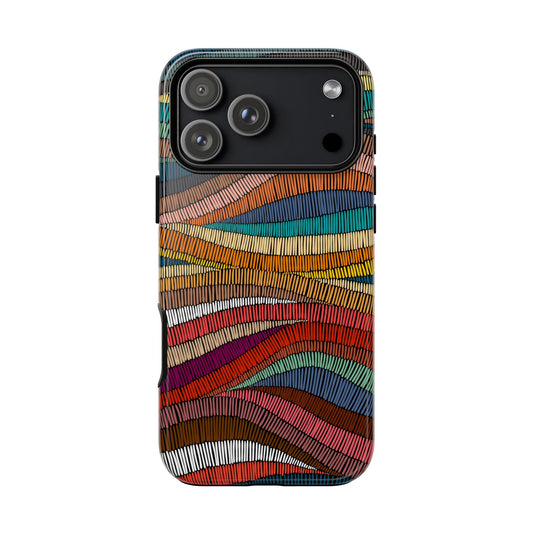 Threaded Harmony: Tapestry-inspired Phone Case for iPhone, Samsung Galaxy and Google Pixel devices