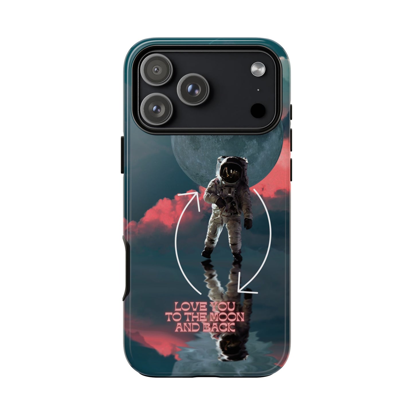 Love You to the Moon and Back: Romance-themed phone case for iPhone, Samsung Galaxy and Google Pixel devices