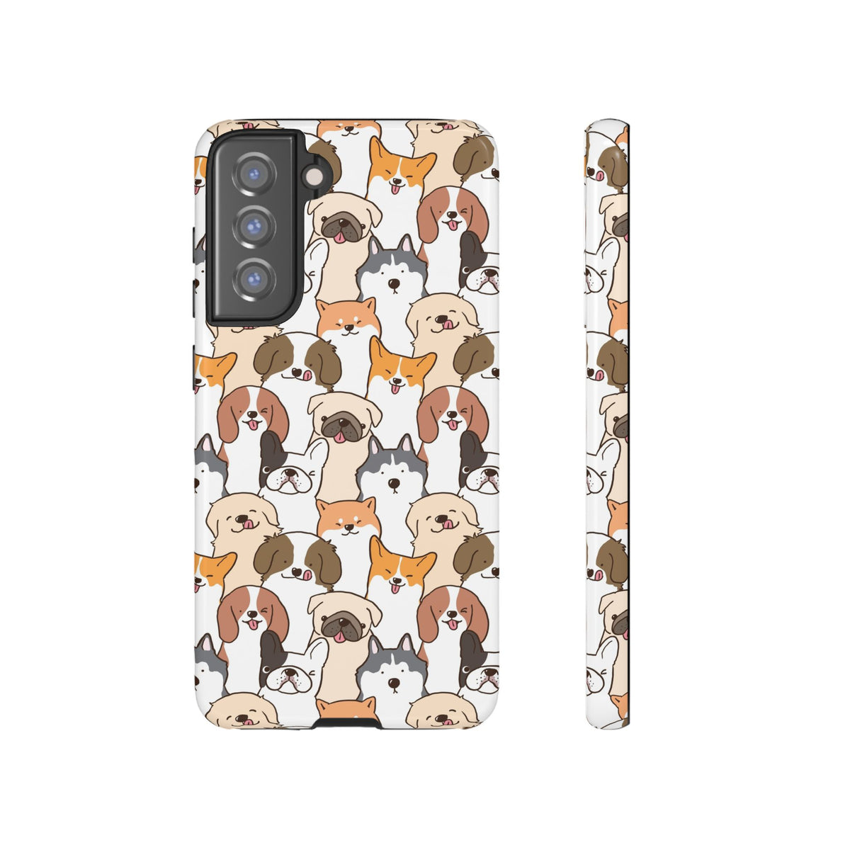 Cute Dogs Charm Phone Case for iPhone, Samsung Galaxy and Google Pixel devices