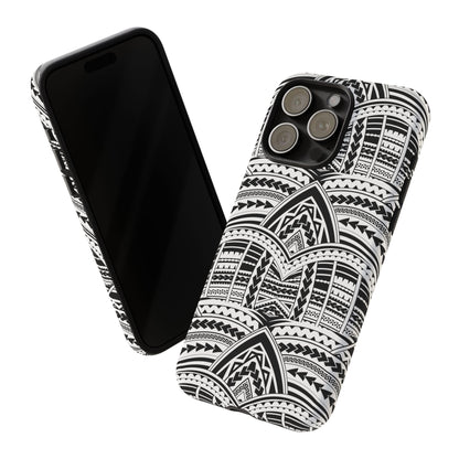 Tatoeage: telefoonhoesje met tribalpatroon voor iPhone, Samsung Galaxy en Google Pixel