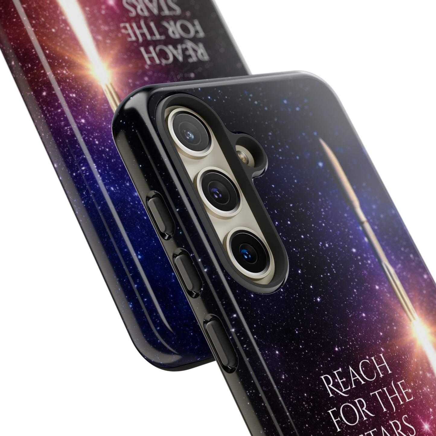 Reach for the stars: rocket illustrated phone case for iPhone, Samsung Galaxy and Pixel devices