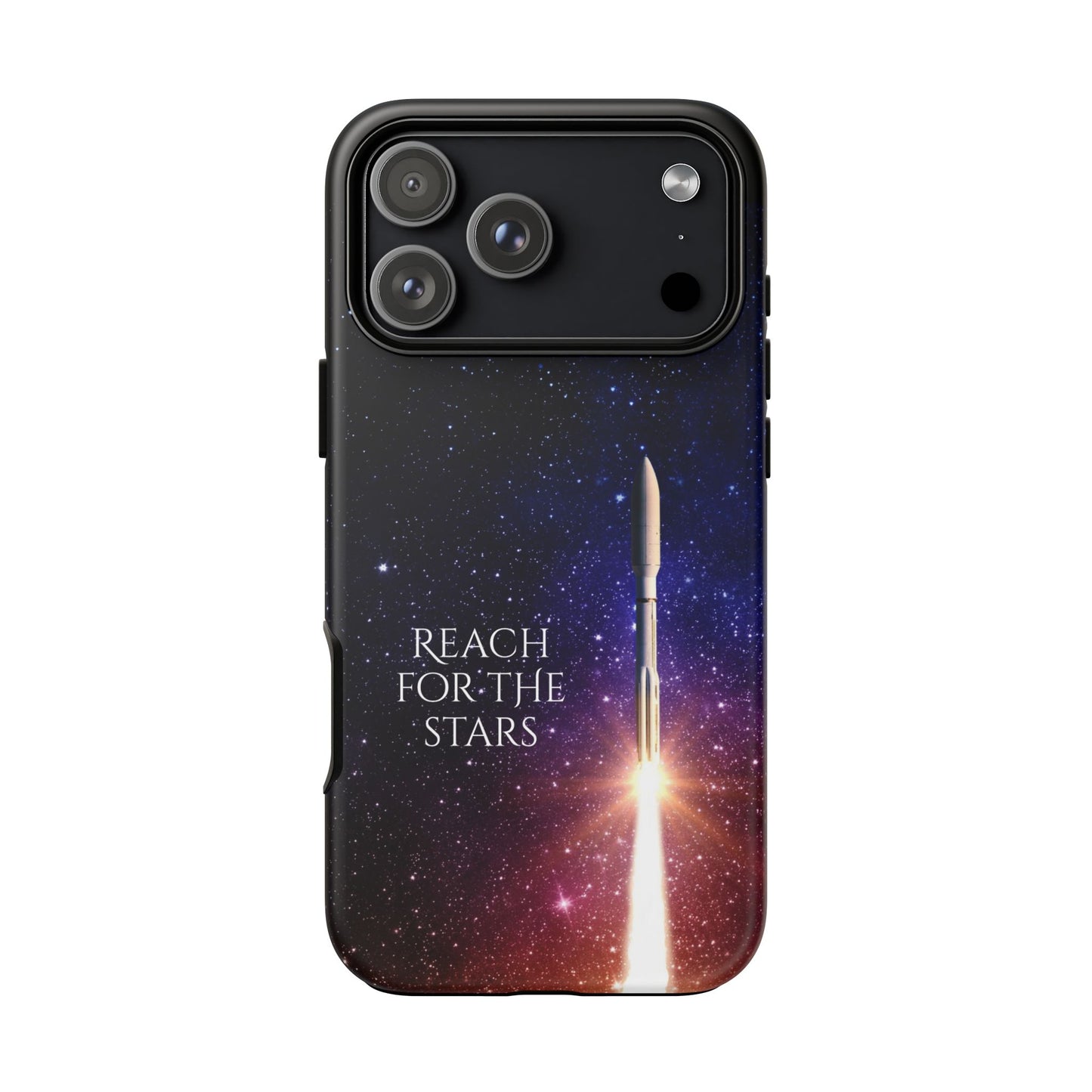 Reach for the Stars: Rocket-illustrated phone case for iPhone, Samsung Galaxy and Pixel devices