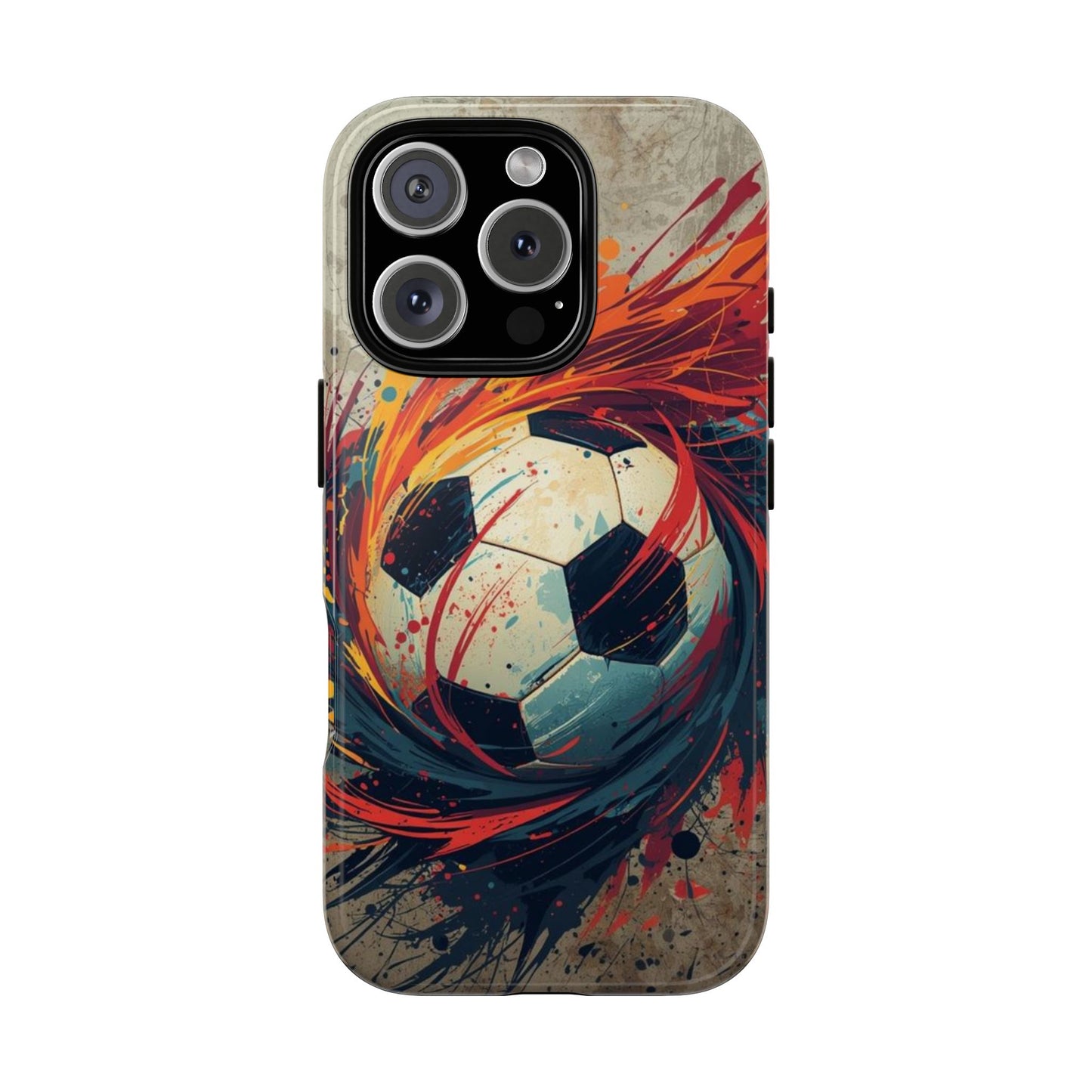 Football Swirl: Phone Case for iPhone, Samsung Galaxy and Google Pixel devices