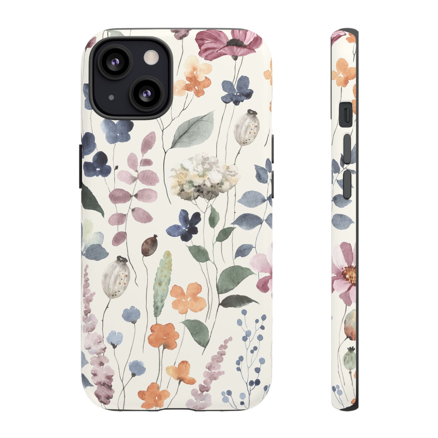 Floral prints phone case for iPhone, Samsung Galaxy and Pixel devices