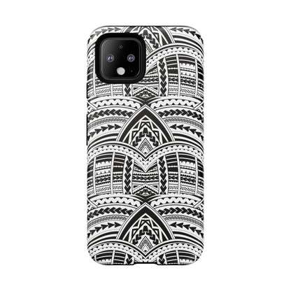 Tatoeage: telefoonhoesje met tribalpatroon voor iPhone, Samsung Galaxy en Google Pixel