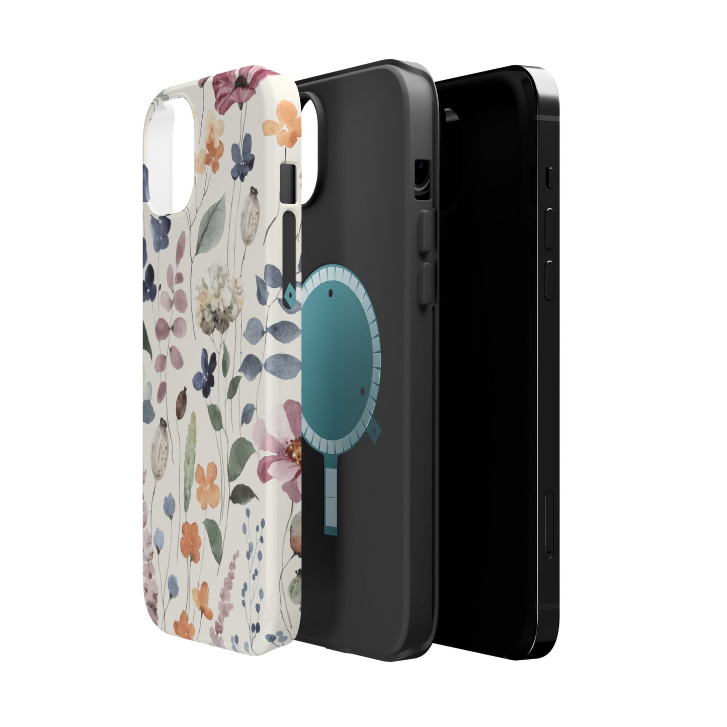 Floral prints phone case for iPhone (MagSafe version)
