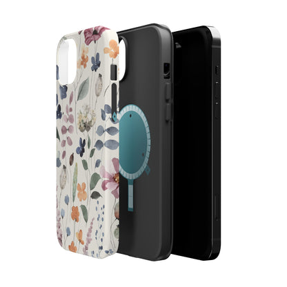 Floral prints phone case for iPhone (MagSafe version)