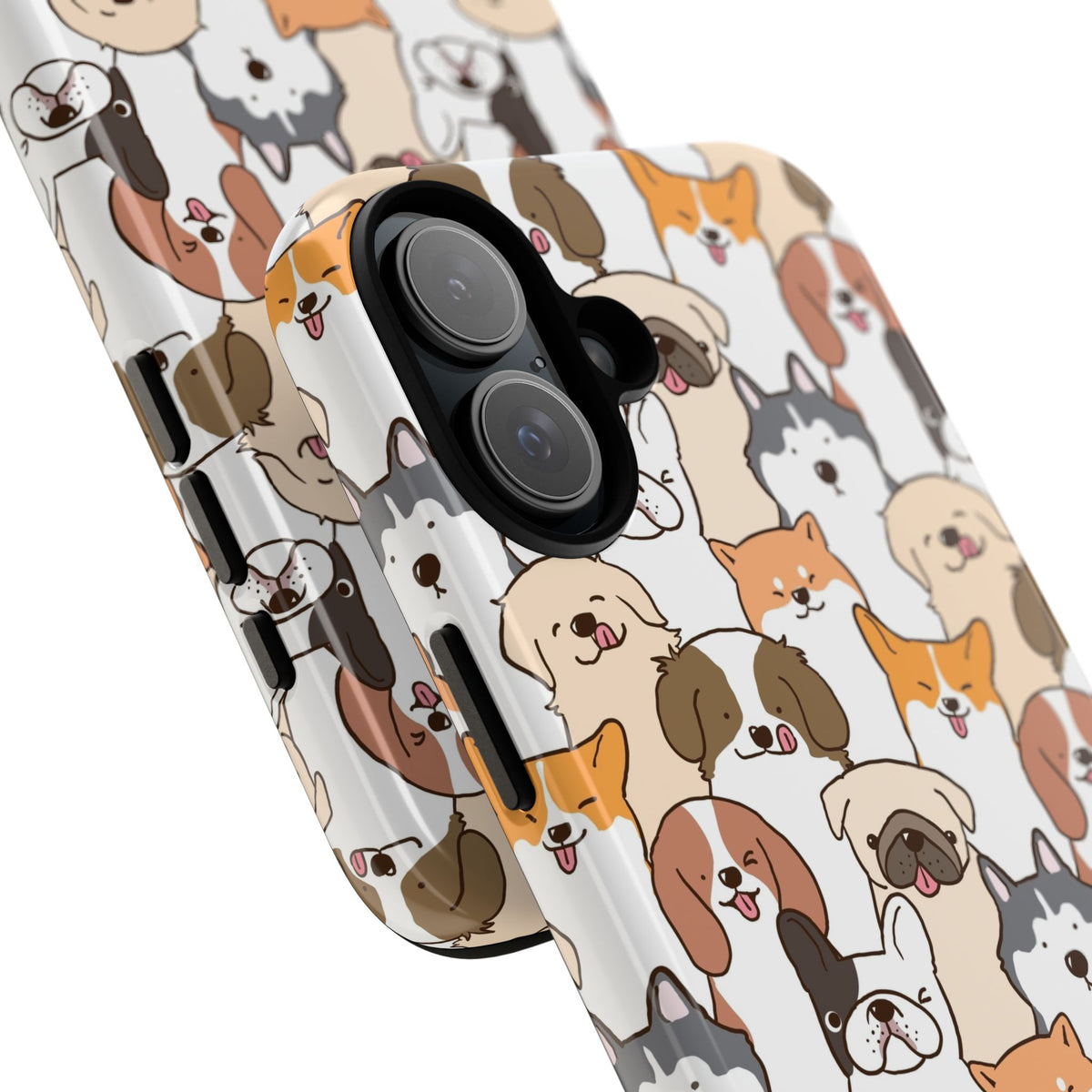 Cute Dogs Charm Phone Case for iPhone, Samsung Galaxy and Google Pixel devices