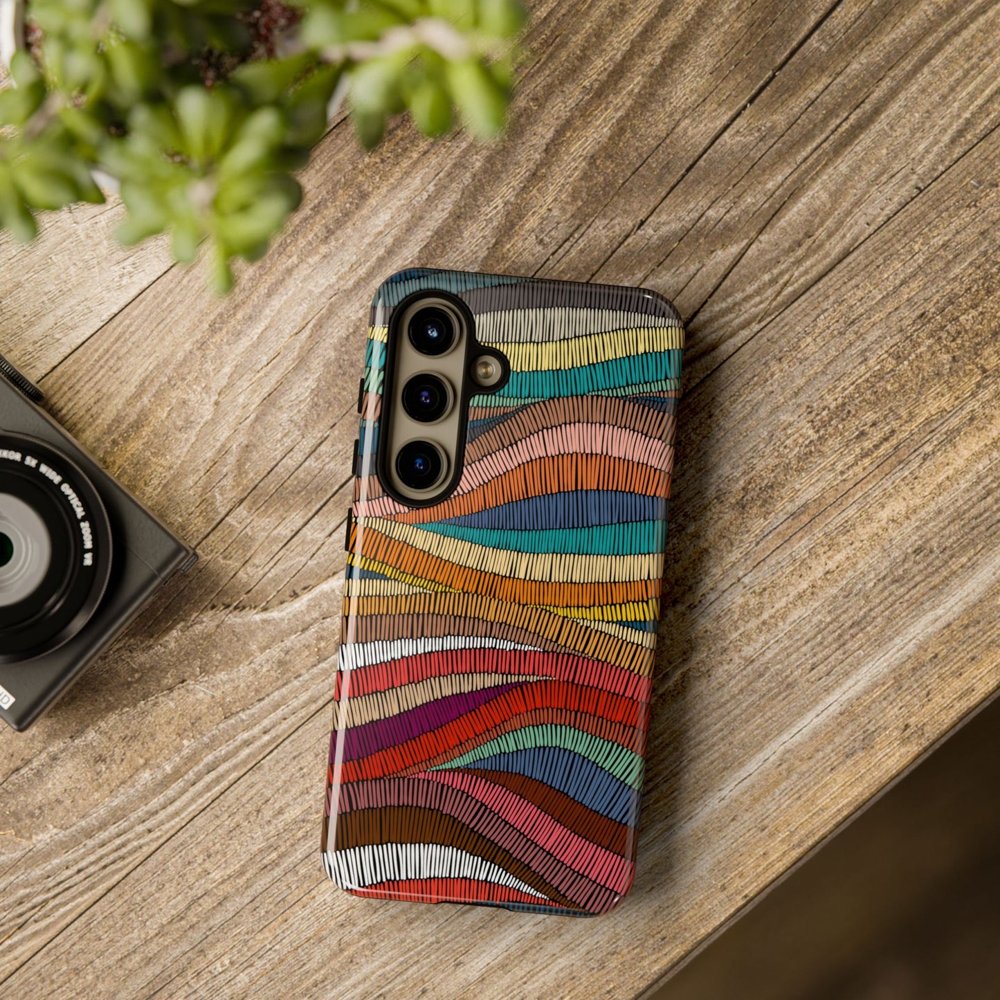 Threaded Harmony: Tapestry-inspired Phone Case for iPhone, Samsung Galaxy and Google Pixel devices
