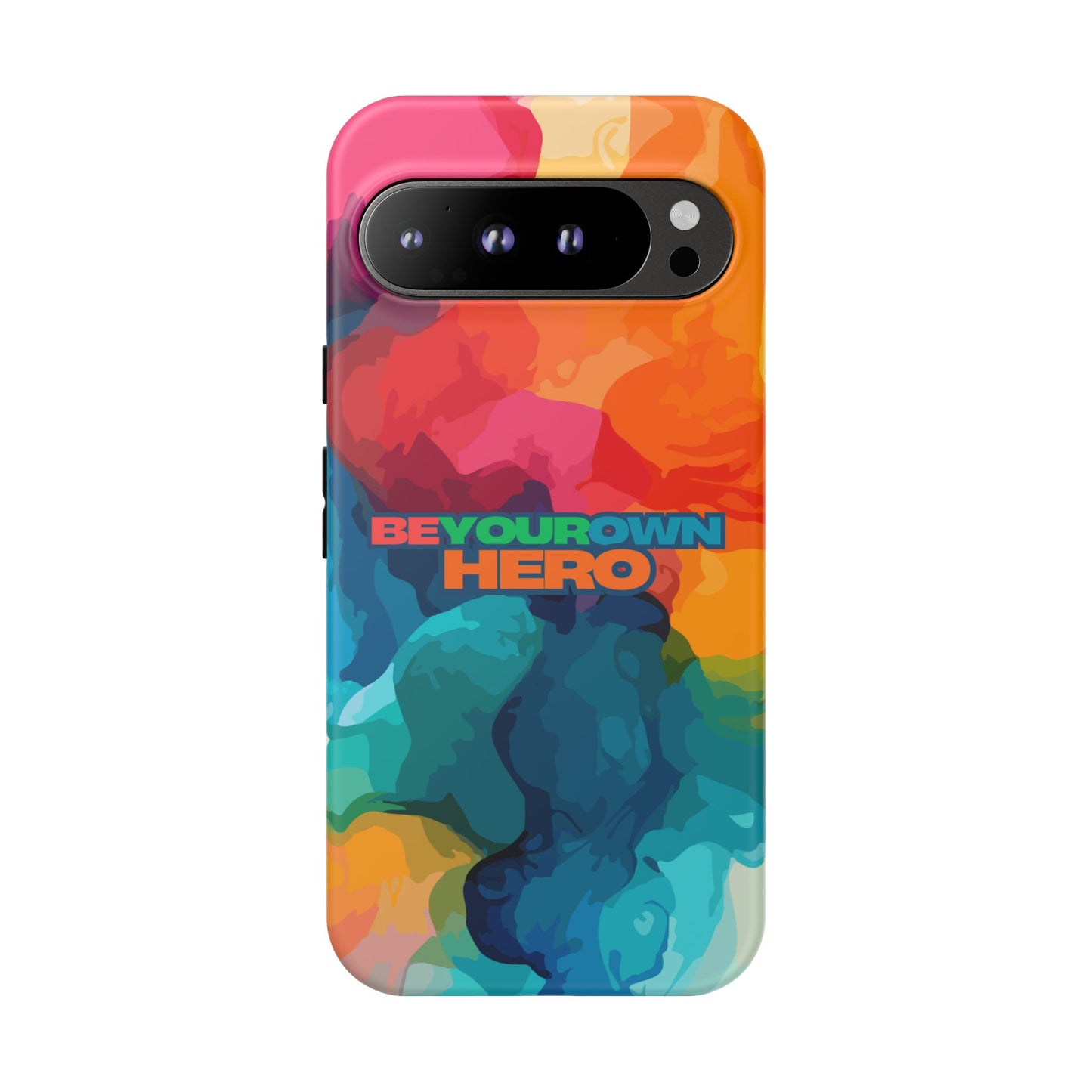 Be Your Own Hero: Inspiring Quote Phone Case for iPhone, Samsung Galaxy and Google Pixel