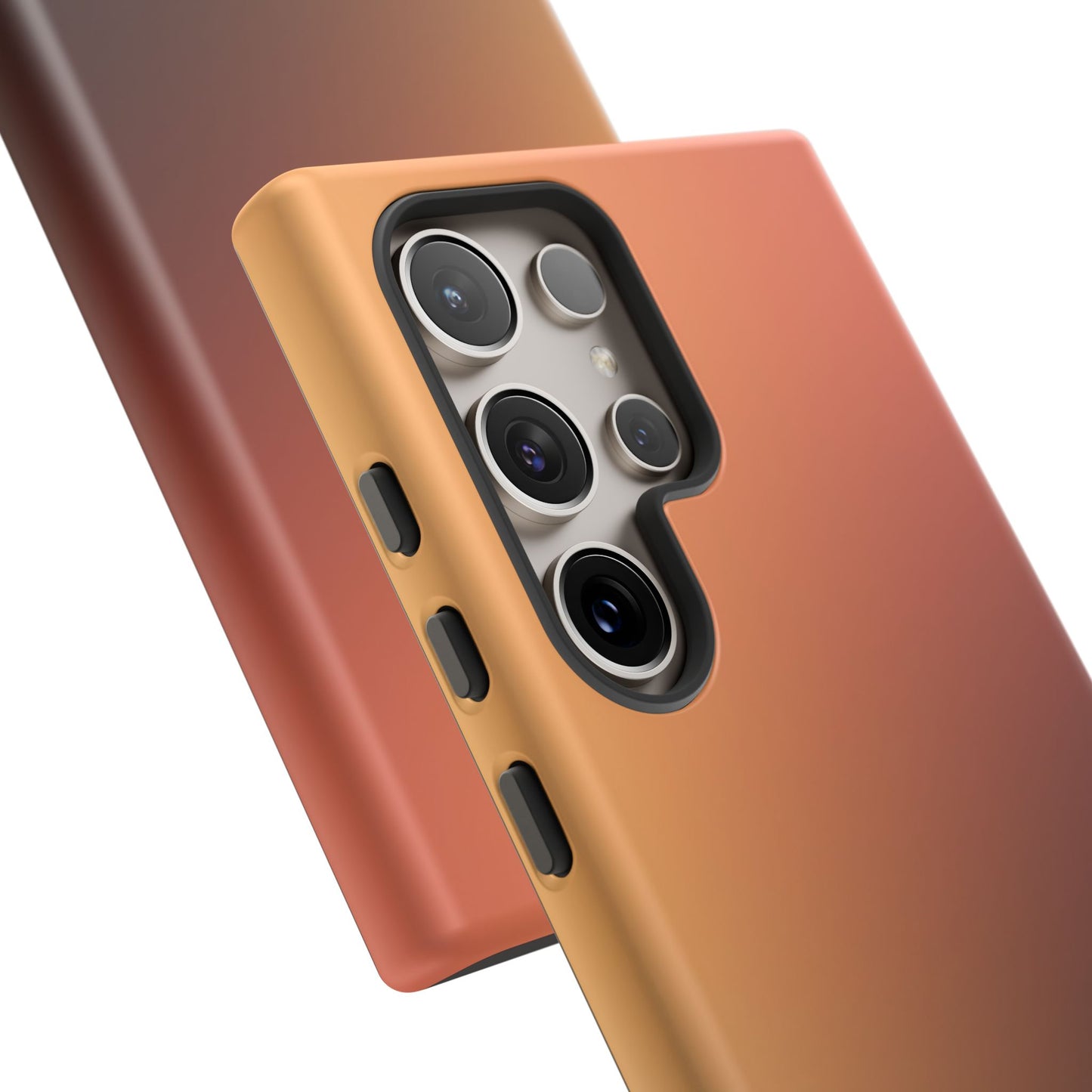Midnight Peach: Luxury Phone Case for Samsung Galaxy Phones