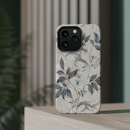 Luxury Leaves (MagSafe version): Artistic case for iPhone, Samsung Galaxy and Google Pixel