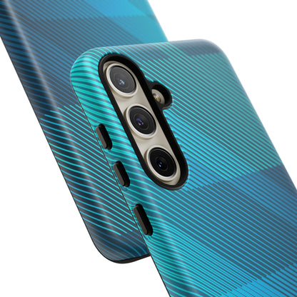 Blue Elegance: Tough Case for iPhone, Samsung Galaxy and Google Pixel devices