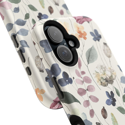 Floral prints phone case for iPhone (MagSafe version)