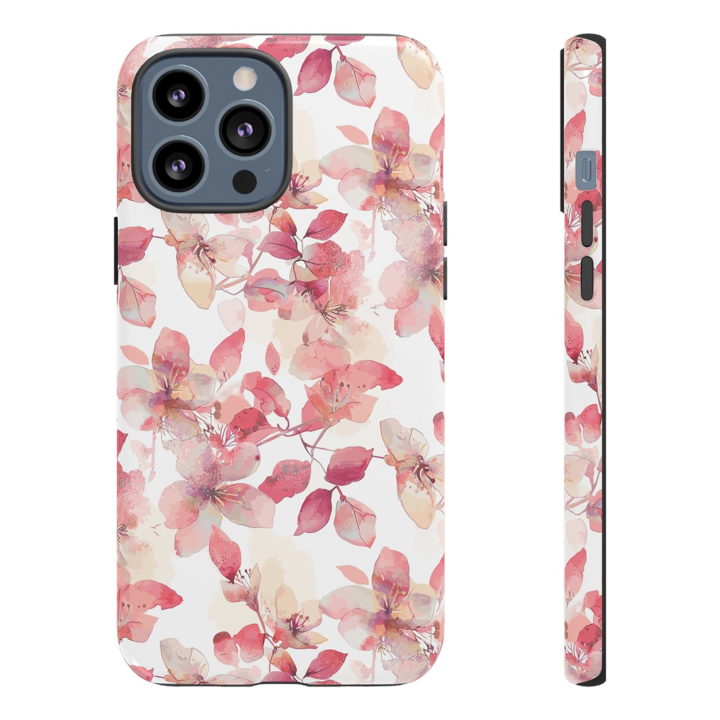 Watercolor Flowers: Tough Case for iPhone, Samsung Galaxy and Google Pixel devices