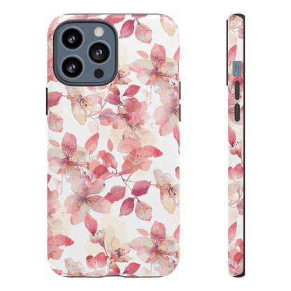 Watercolor Flowers: Tough Case for iPhone, Samsung Galaxy and Google Pixel devices