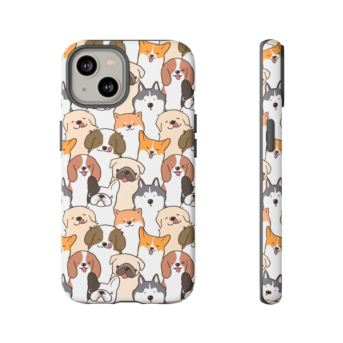 Cute Dogs Charm Phone Case for iPhone, Samsung Galaxy and Google Pixel devices