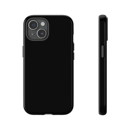 Space Black: Pure black phone case for iPhone, Samsung Galaxy and Google Pixel devices