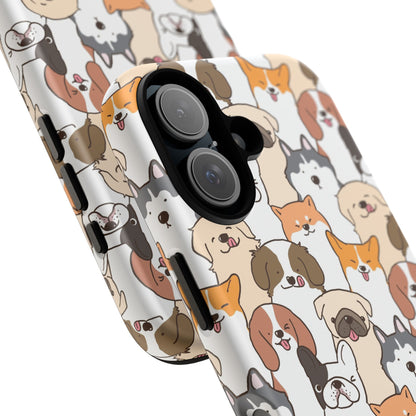 Cute Dogs Charm Phone Case for iPhone, Samsung Galaxy and Google Pixel devices