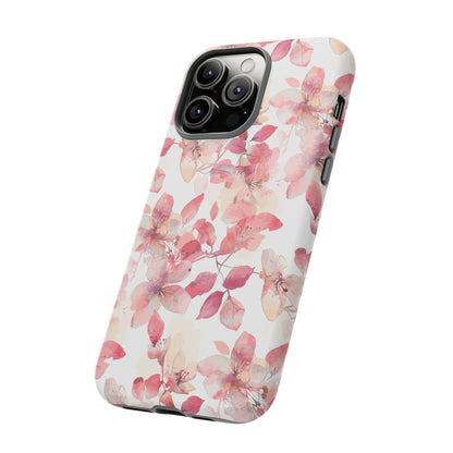 Watercolor Flowers: Tough Case for iPhone, Samsung Galaxy and Google Pixel devices