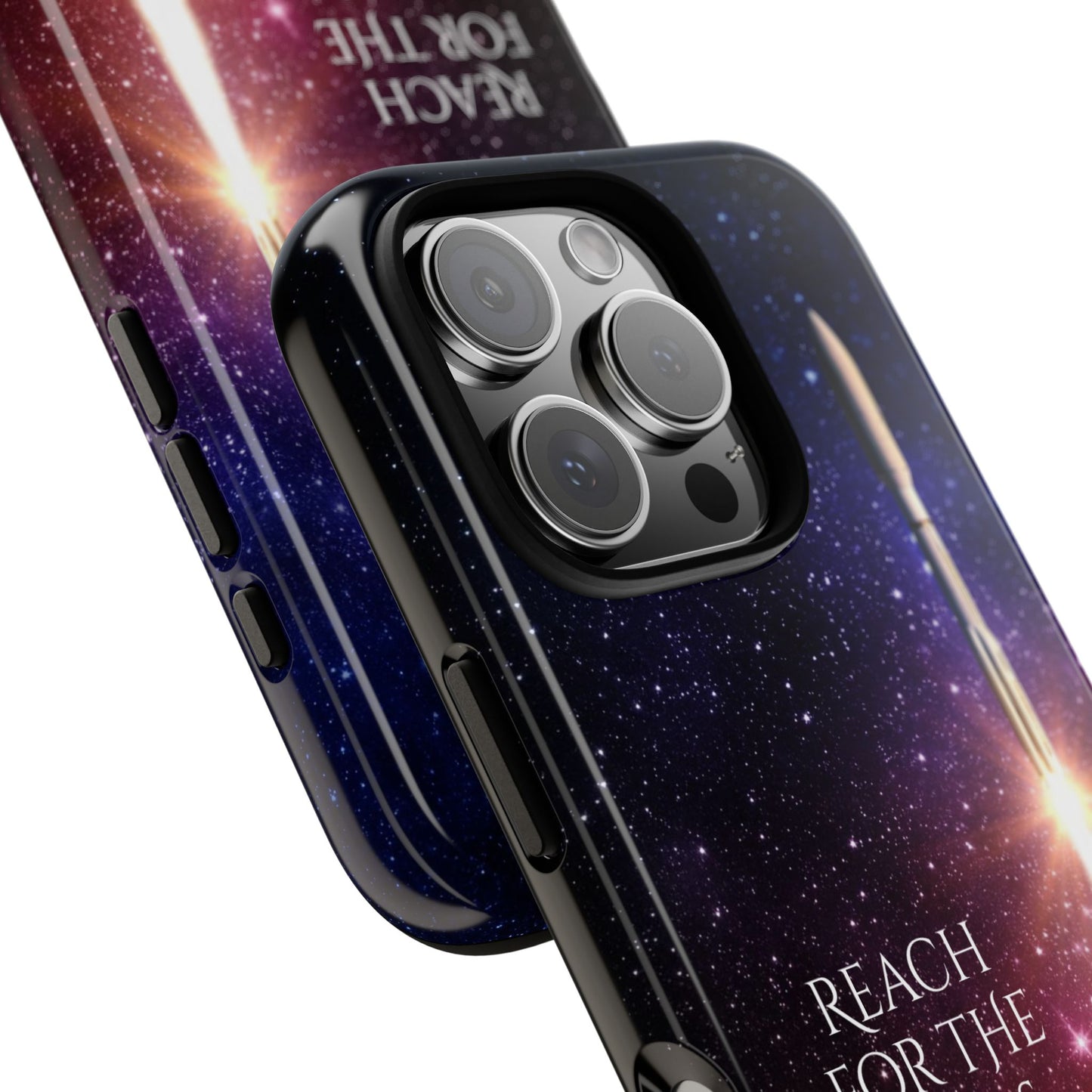 Reach for the Stars: Rocket-illustrated phone case for iPhone, Samsung Galaxy and Pixel devices