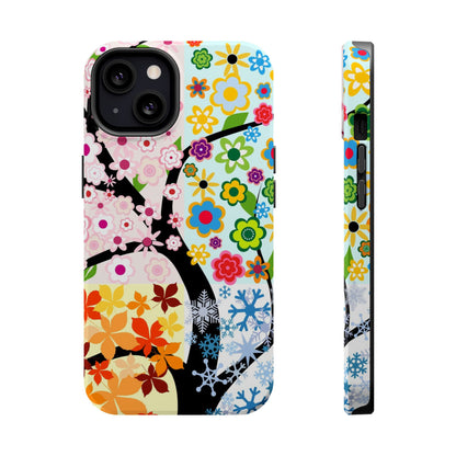 Four Seasons (MagSafe version): Fall, Winter, Spring and Summer inspired phone case for iPhone