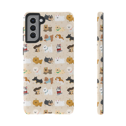 Cute Dogs: Tough Case for iPhone, Samsung Galaxy and Google Pixel devices