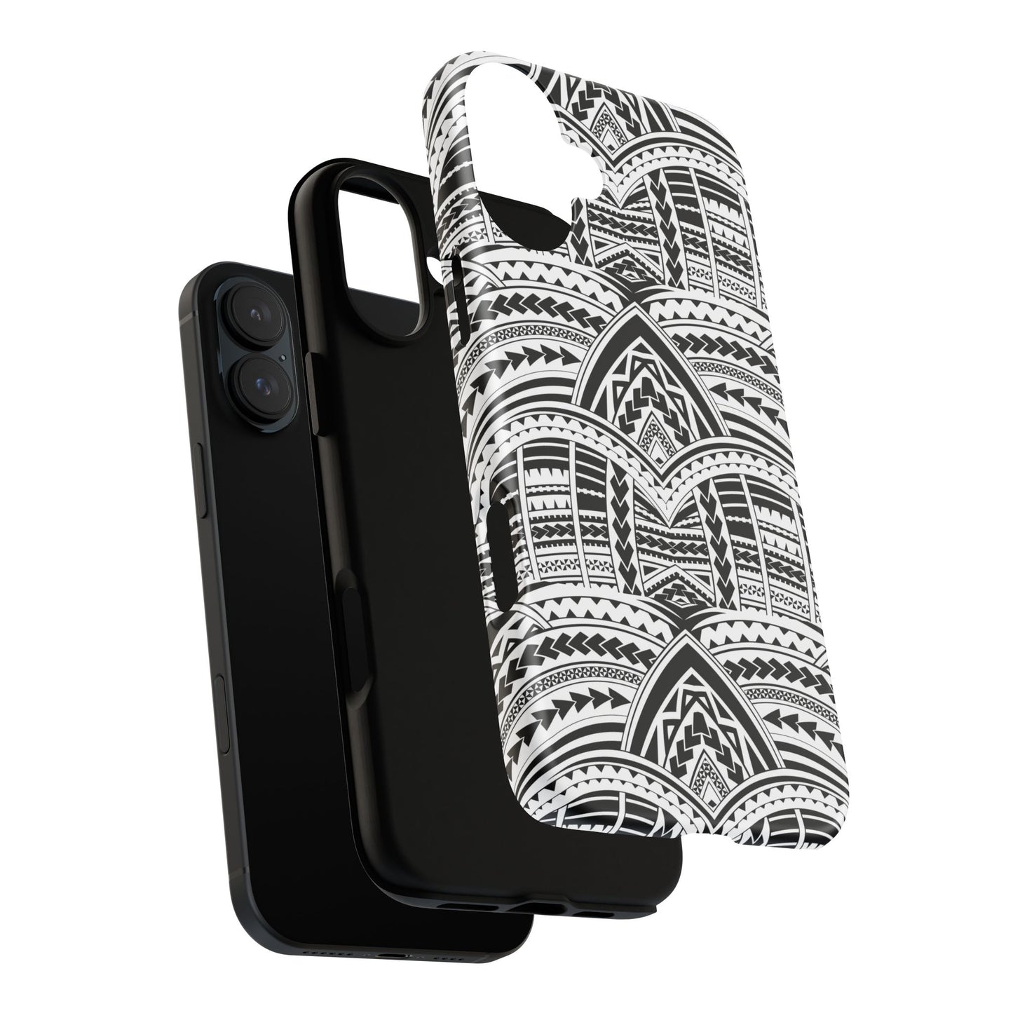 Tatoeage: telefoonhoesje met tribalpatroon voor iPhone, Samsung Galaxy en Google Pixel