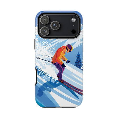 Glacier Rush: Ice Ski inspired phone case for iPhone, Samsung Galaxy and Google  Pixel devices
