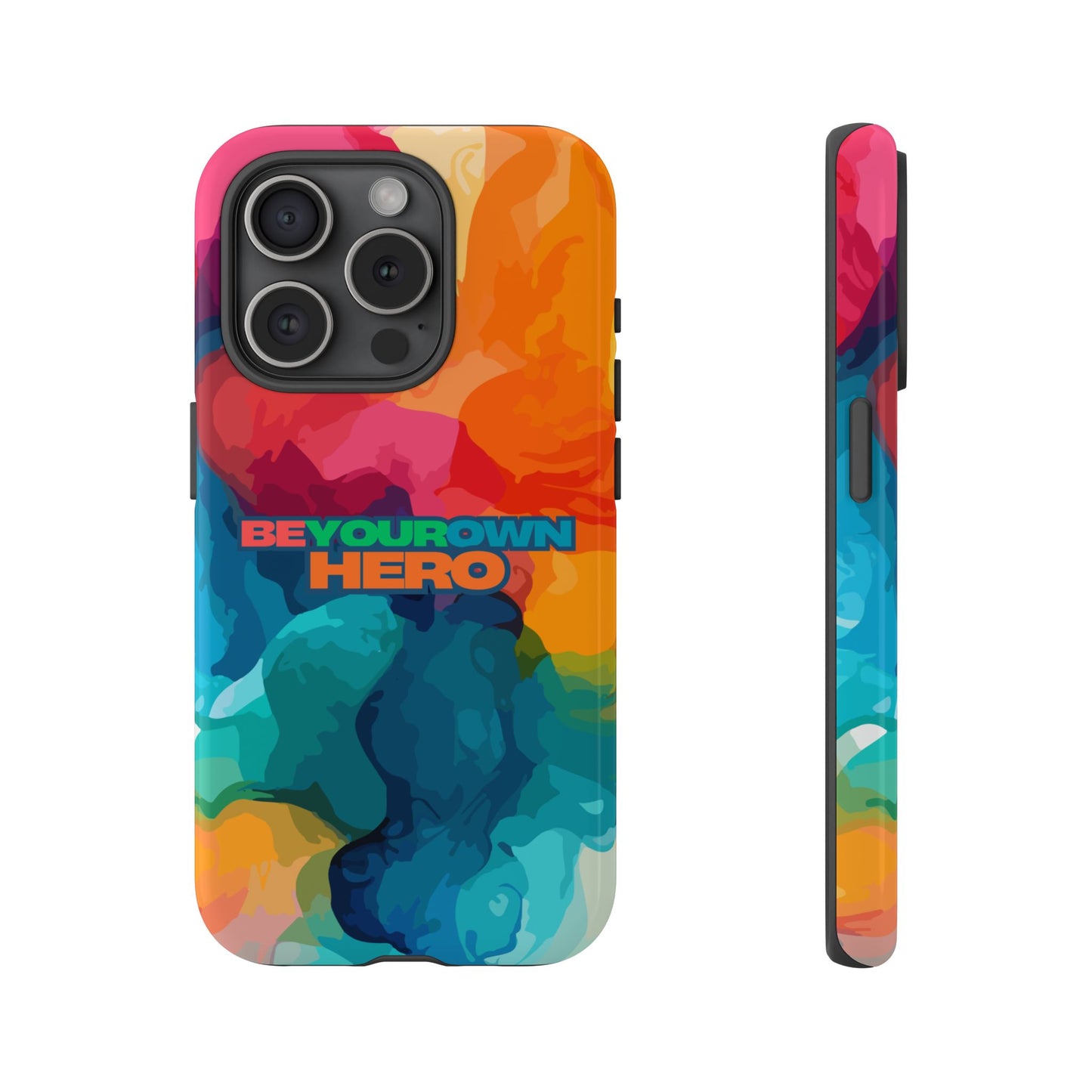 Be Your Own Hero: Inspiring Quote Phone Case for iPhone, Samsung Galaxy and Google Pixel