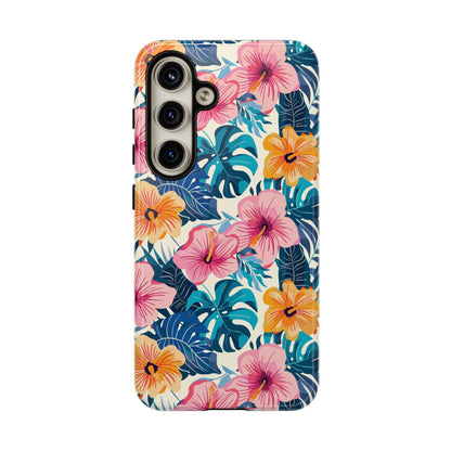 Hibiscus Bloom: Cute Floral Phone Case for iPhone, Samsung and Google Pixel