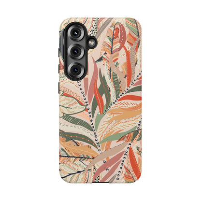 Terracotta Leaves Phone Case: Nature‑Inspired Art for iPhone, Samsung Galaxy and Google Pixel devices