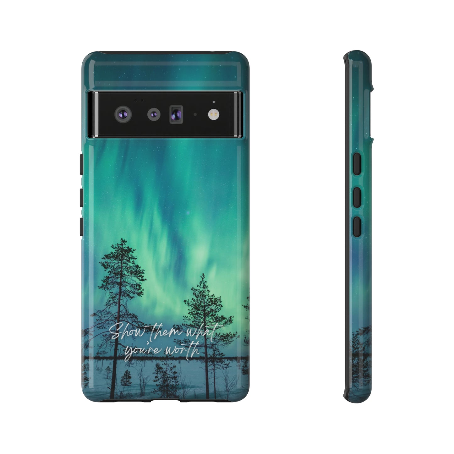 Show them what you're worth: Aurora borealis-inspired phone case for iPhone, Galaxy and Pixel devices