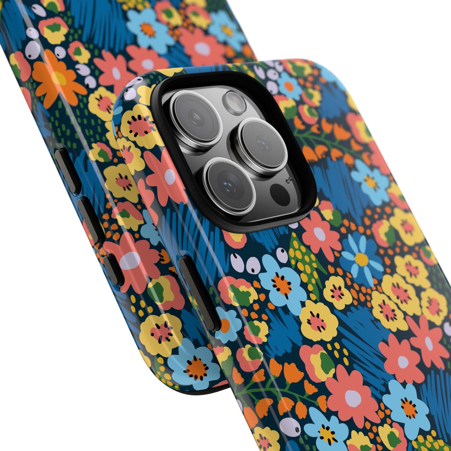 Bloom Burst: Color and Joy Themed Phone Case for iPhone, Samsung Galaxy and Google Pixel devices