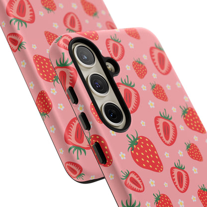 Berry Strawberry: Fruit-inspired phone case for iPhone, Samsung Galaxy and Google Pixel devices