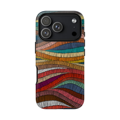 Threaded Harmony: Tapestry-inspired Phone Case for iPhone, Samsung Galaxy and Google Pixel devices