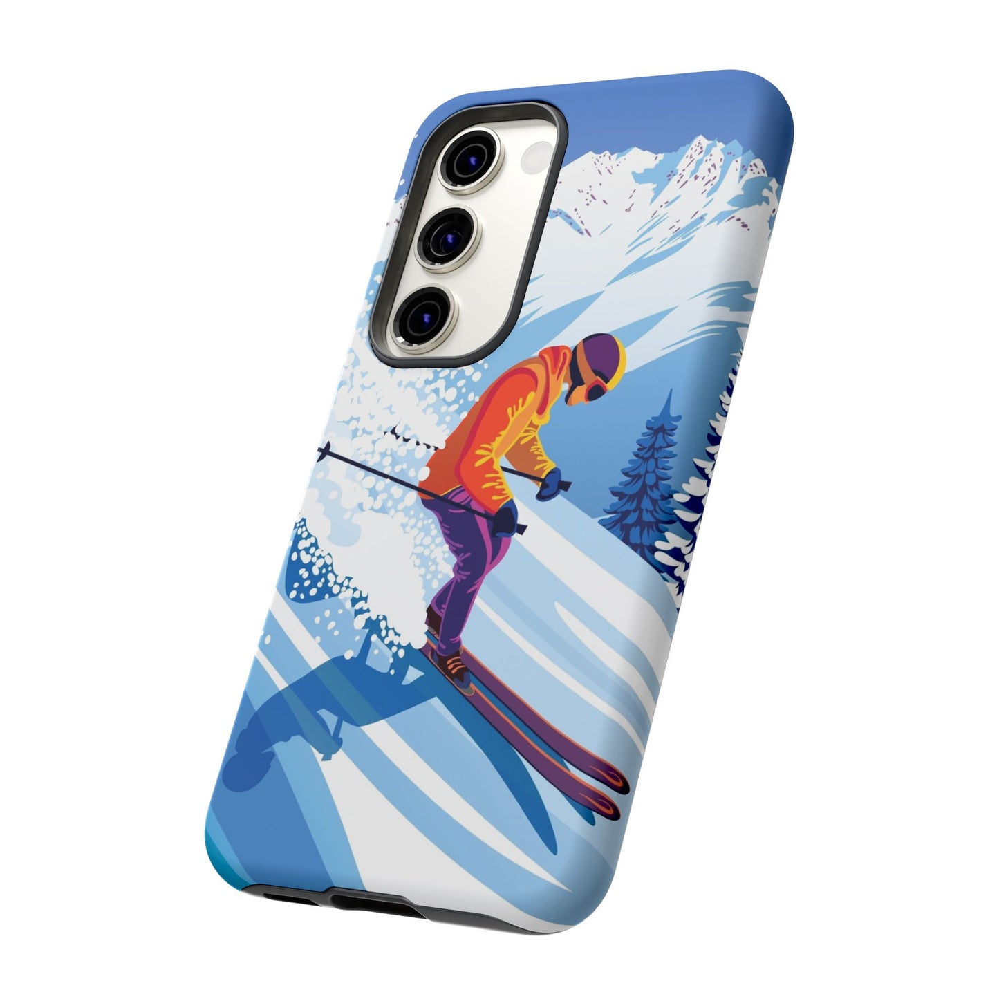 Glacier Rush: Ice Ski inspired phone case for iPhone, Samsung Galaxy and Google  Pixel devices