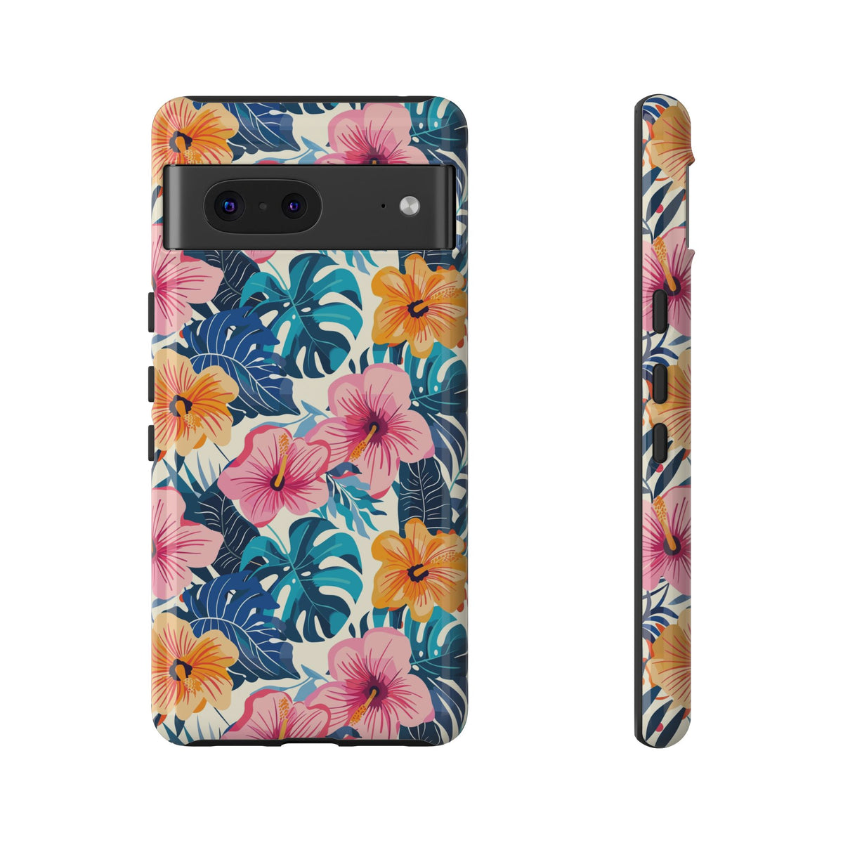 Hibiscus Bloom: Cute Floral Phone Case for iPhone, Samsung and Google Pixel