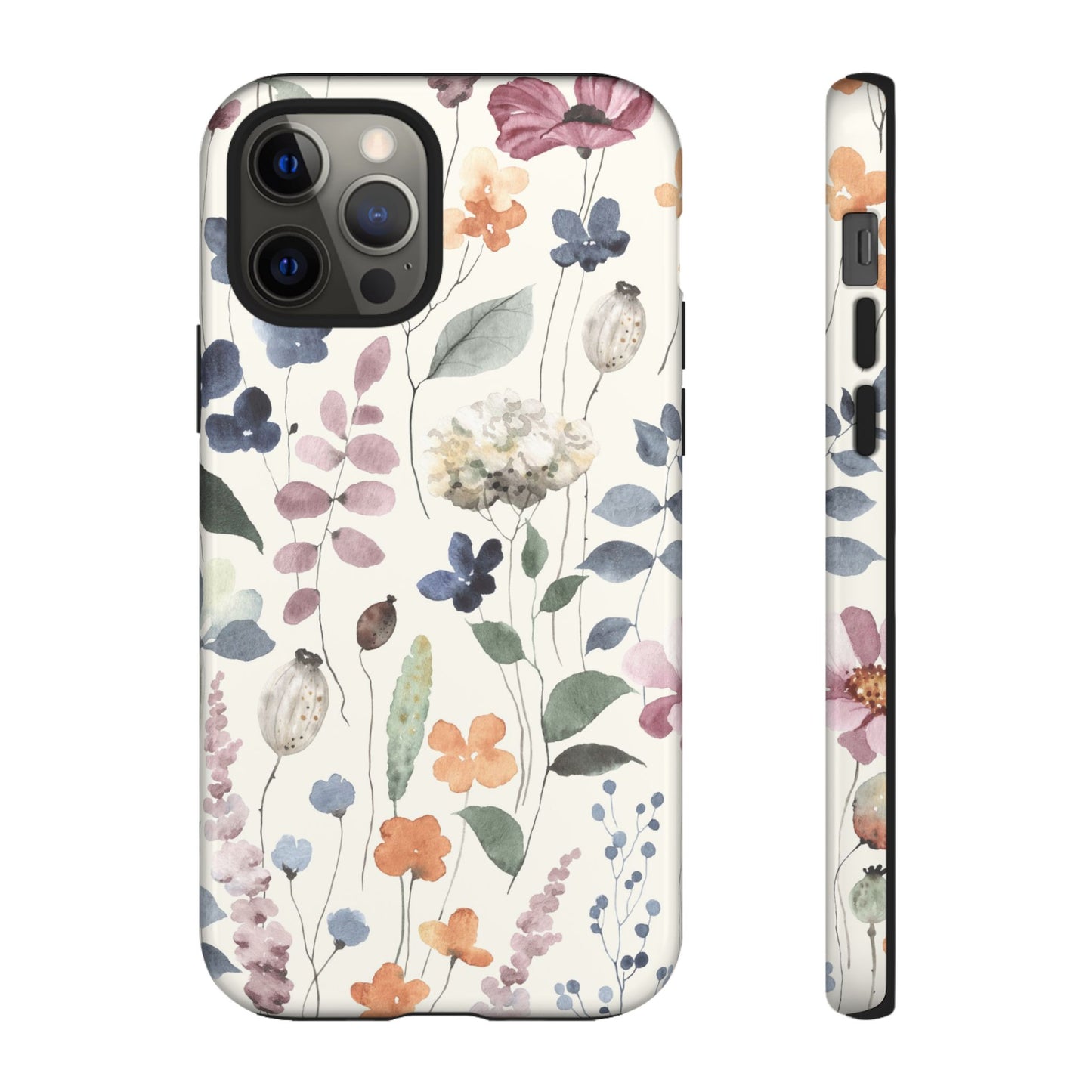 Floral prints phone case for iPhone, Samsung Galaxy and Pixel devices