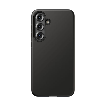 Space Black: Pure black phone case for iPhone, Samsung Galaxy and Google Pixel devices