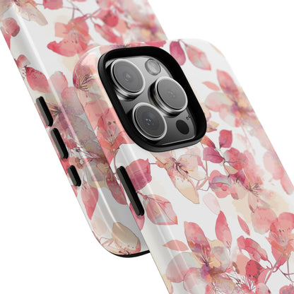 Watercolor Flowers: Tough Case for iPhone, Samsung Galaxy and Google Pixel devices