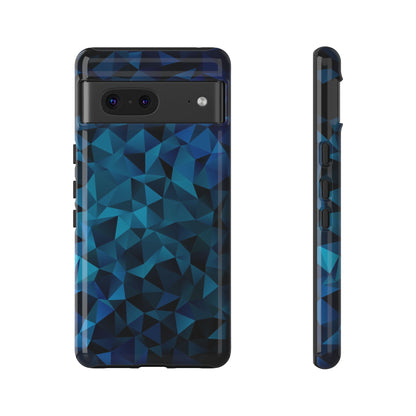 Blue Diamonds: Phone Case with Elegant Prints for iPhone, Samsung Galaxy and Google Pixel devices