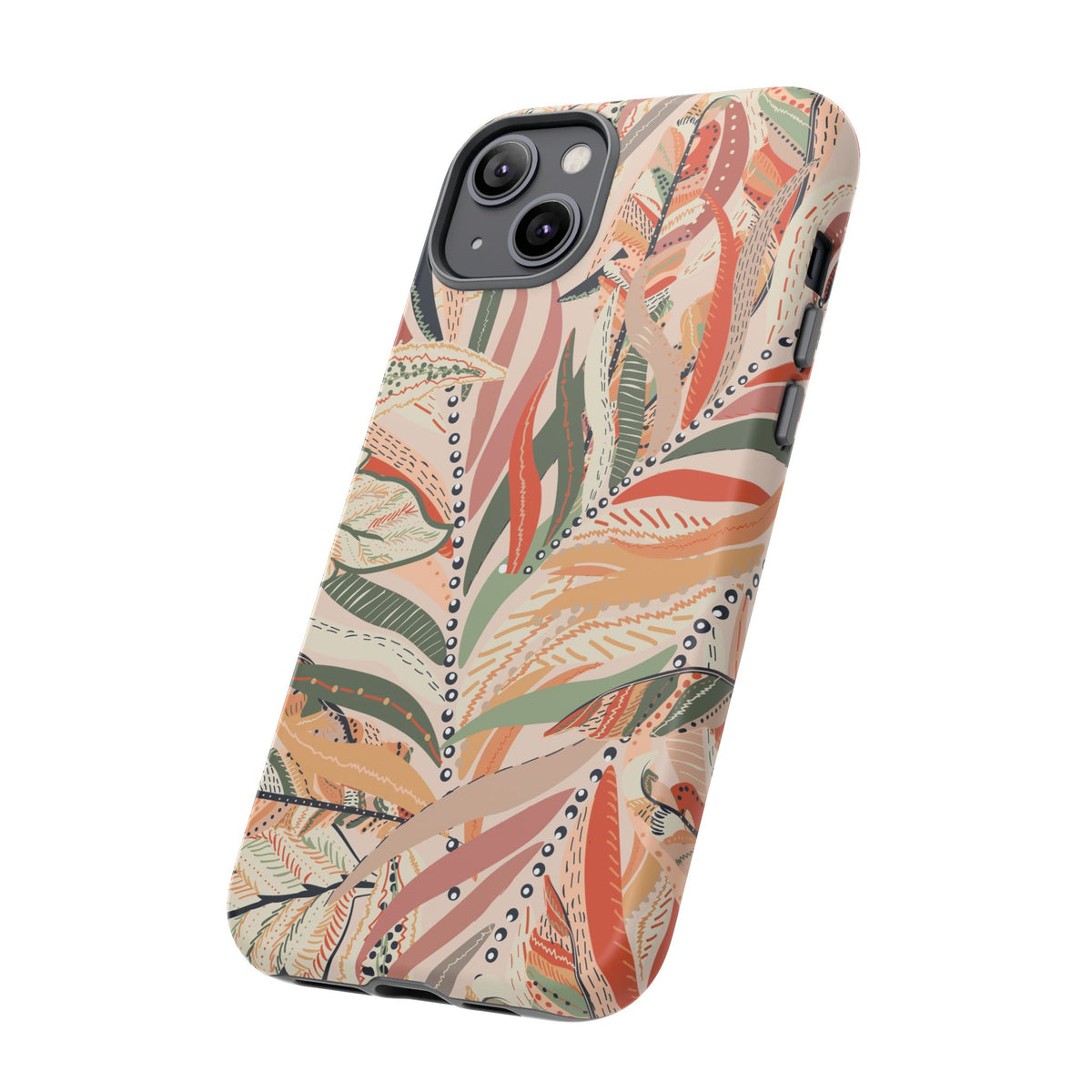 Terracotta Leaves Phone Case: Nature‑Inspired Art for iPhone, Samsung Galaxy and Google Pixel devices
