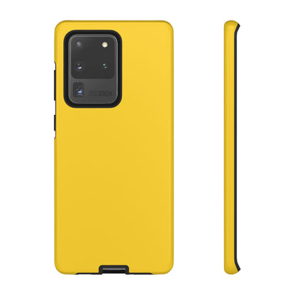 Luscious Yellow: Plain Sunburst-Inspired Color for iPhone, Samsung Galaxy and Google Pixel devices
