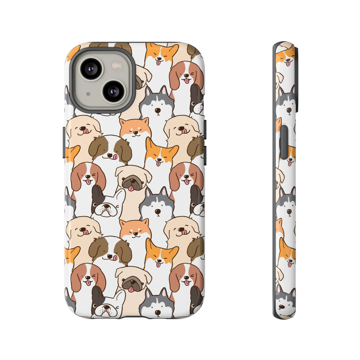 Cute Dogs Charm Phone Case for iPhone, Samsung Galaxy and Google Pixel devices