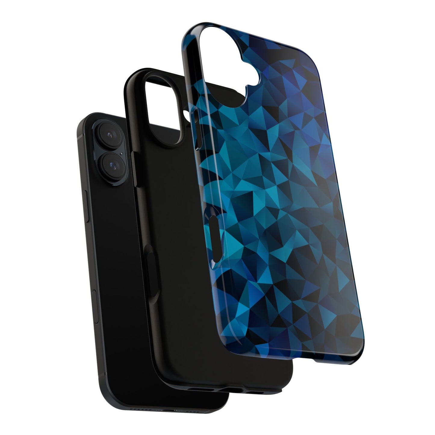 Blue Diamonds: Phone Case with Elegant Prints for iPhone, Samsung Galaxy and Google Pixel devices