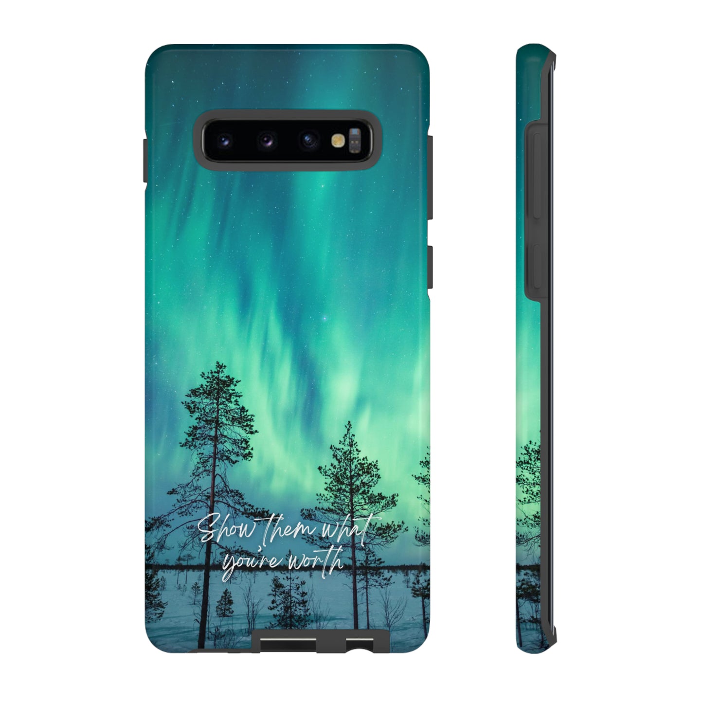 Show them what you're worth: Aurora borealis-inspired phone case for iPhone, Galaxy and Pixel devices