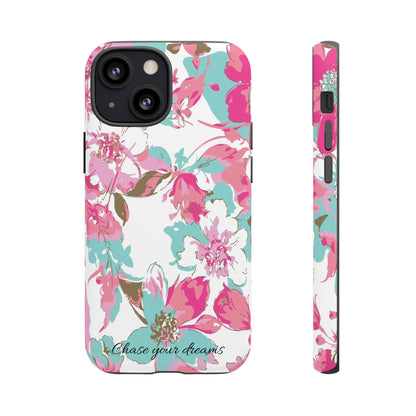 Chase your dreams: Artistic and elegant phone case for Apple iPhone, Samsung Galaxy and Pixel devices