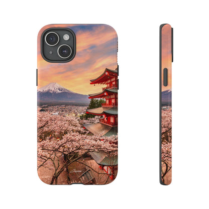 Cherry Blossoms Mt. Fuji phone case for iPhone, Galaxy and Pixel devices