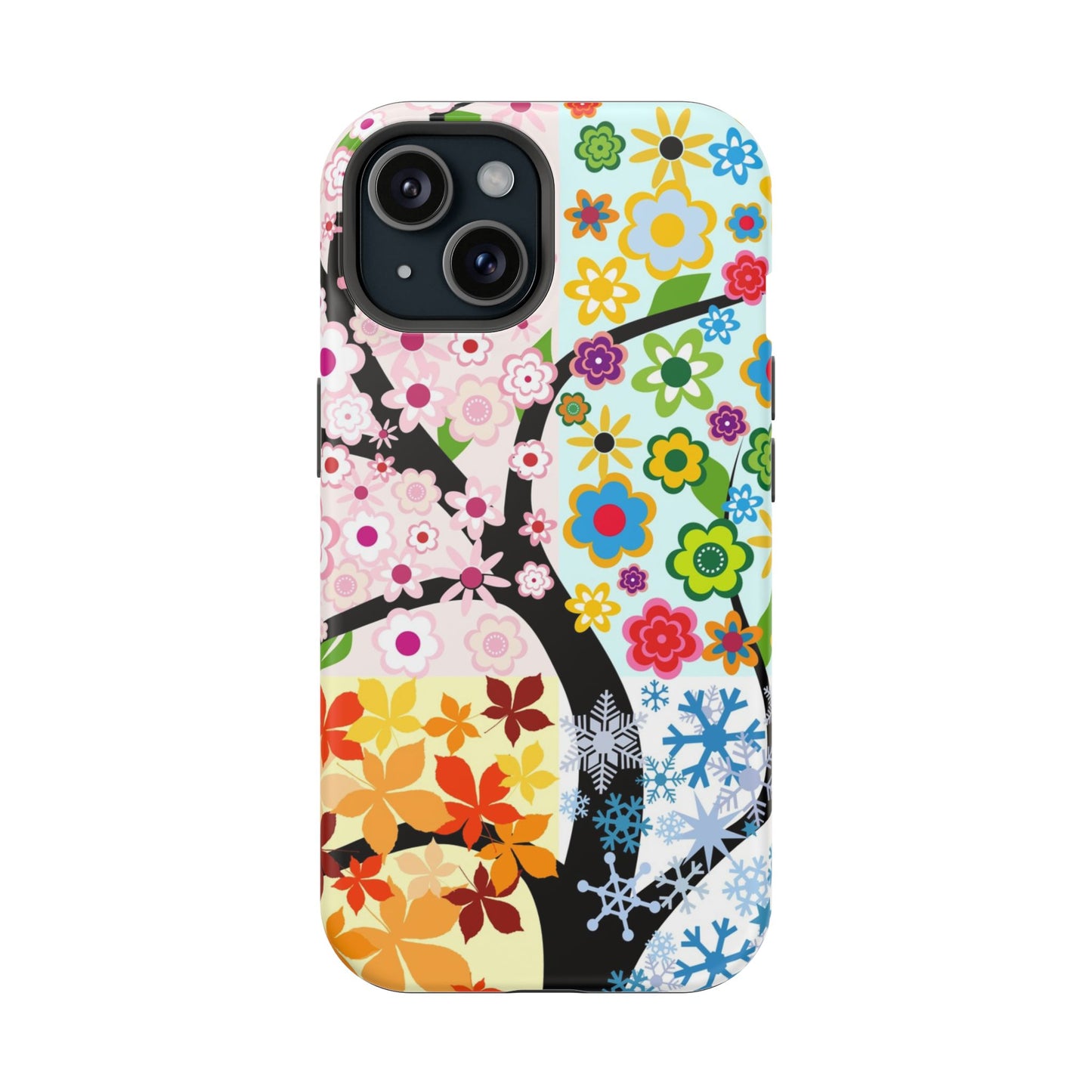 Four Seasons (MagSafe version): Fall, Winter, Spring and Summer inspired phone case for iPhone